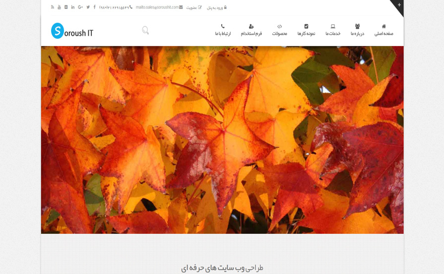 وب سایت شرکت فن آوری اطلاعات سروش